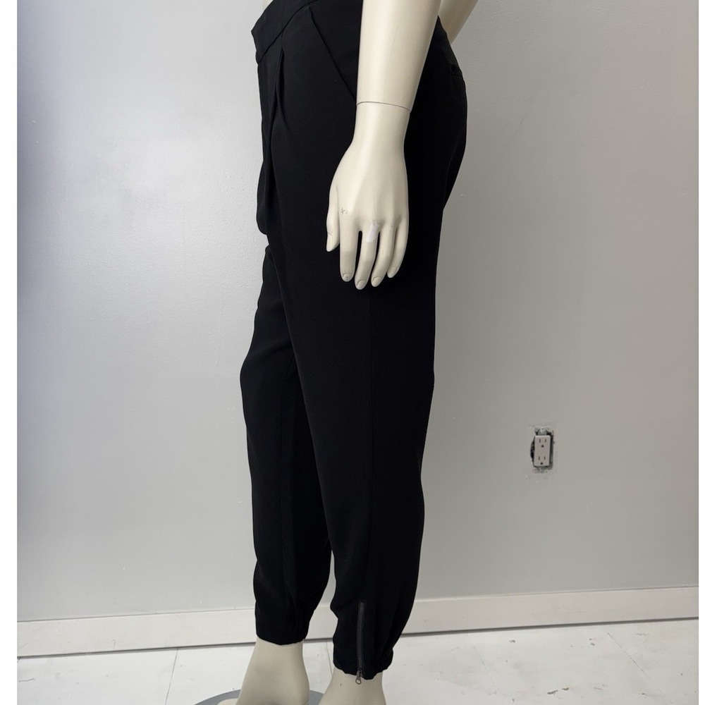 Kenneth Cole Reaction Black Capri Dress Pants Y2K Office Siren Quiet Luxury M - Picture 6 of 16